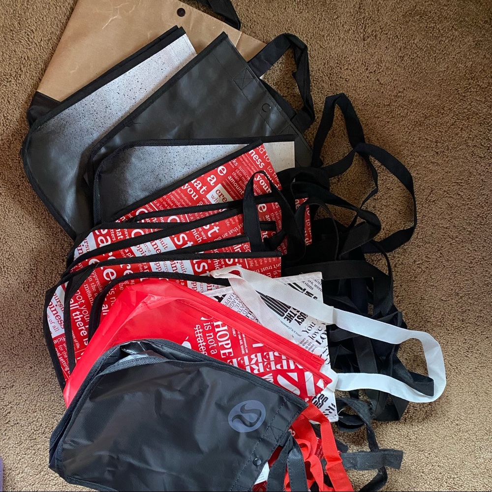 18 Lululemon bags, including limited editions